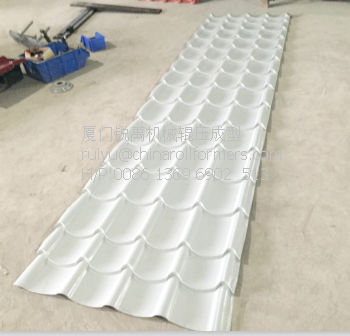 Metal Steel Glavzed Tile Roof Panel Making Machine Roofing Tile Cold Roll Forming Equipment with Fast Working Speed 6m/Min