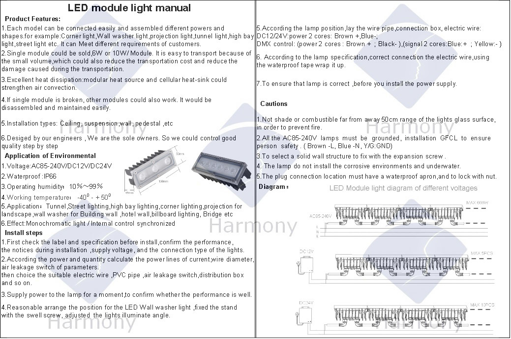 Waterproof IP66 Osram 6W High Power LED Garden Light