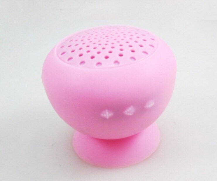 Silicone Mushroom Shape Super Bass Sucker Wireless Bluetooth Speaker (OM-S17)