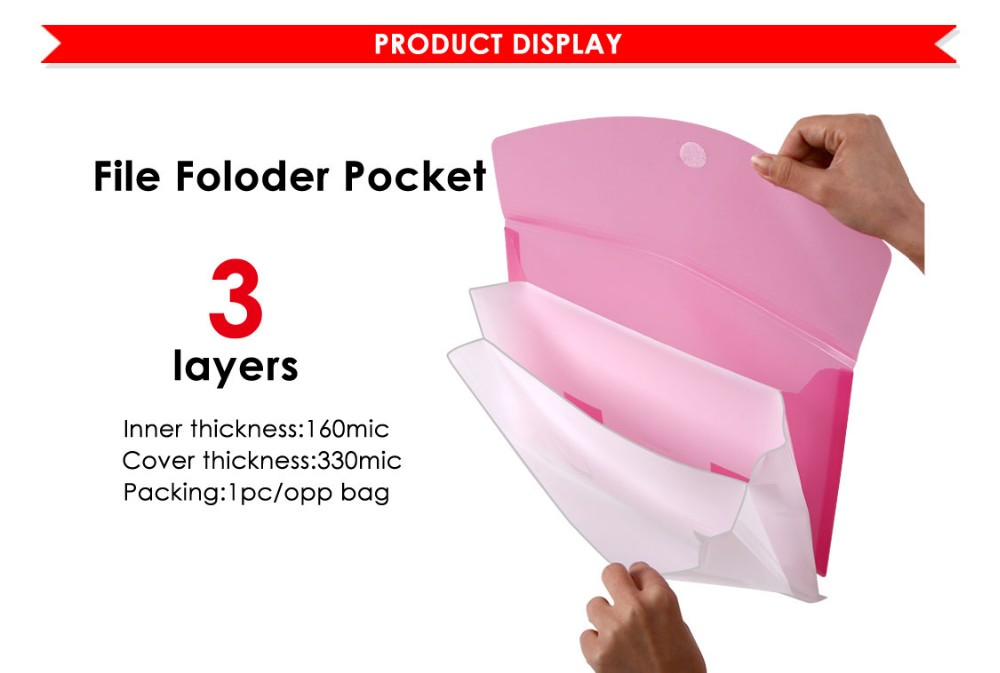New Items PP File Folder Pocket