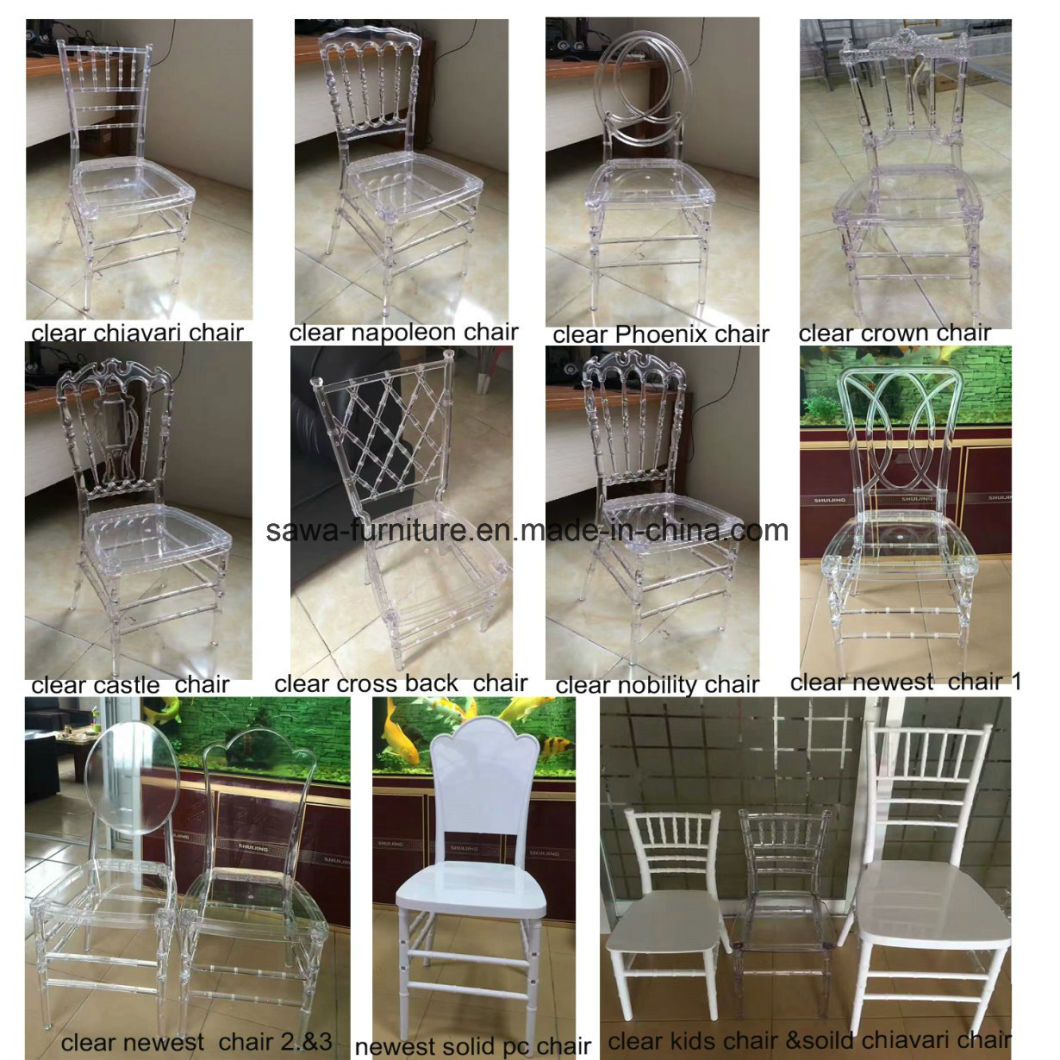 Clear Plastic Wholesale Resin Acrylic Crystal Transparent Napoleon Chair