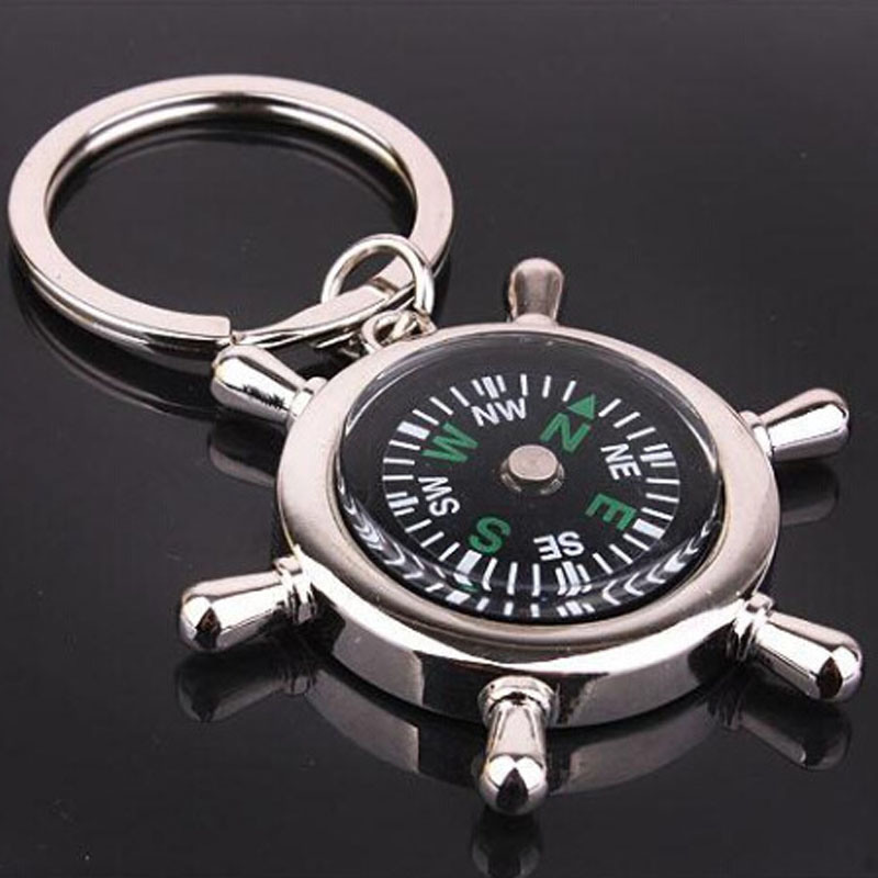 Zinc Alloy Metal Keychain with Epoxy Sticker