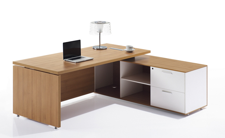 Full Melamine Board Executive Desk for Office Space Planning Solution