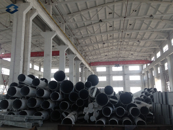 Q460 Hot DIP Galvanized Electric Transmission Line Steel Pole