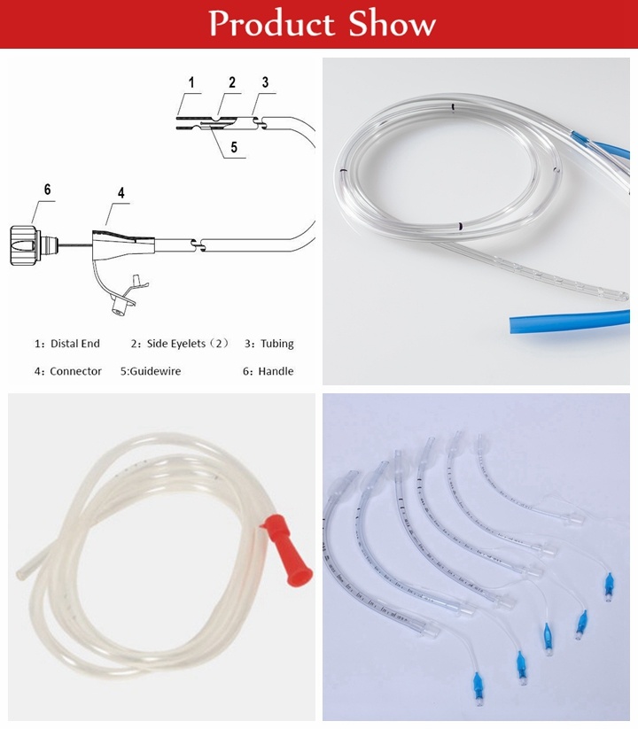 PVC / 100% Silicone Disposable Stomach Tube Nasogastric Tube