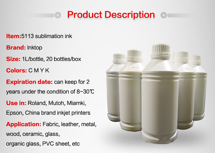 Factory Dye Sublimation Ink for Heat Transfer for Dx5 Dx7