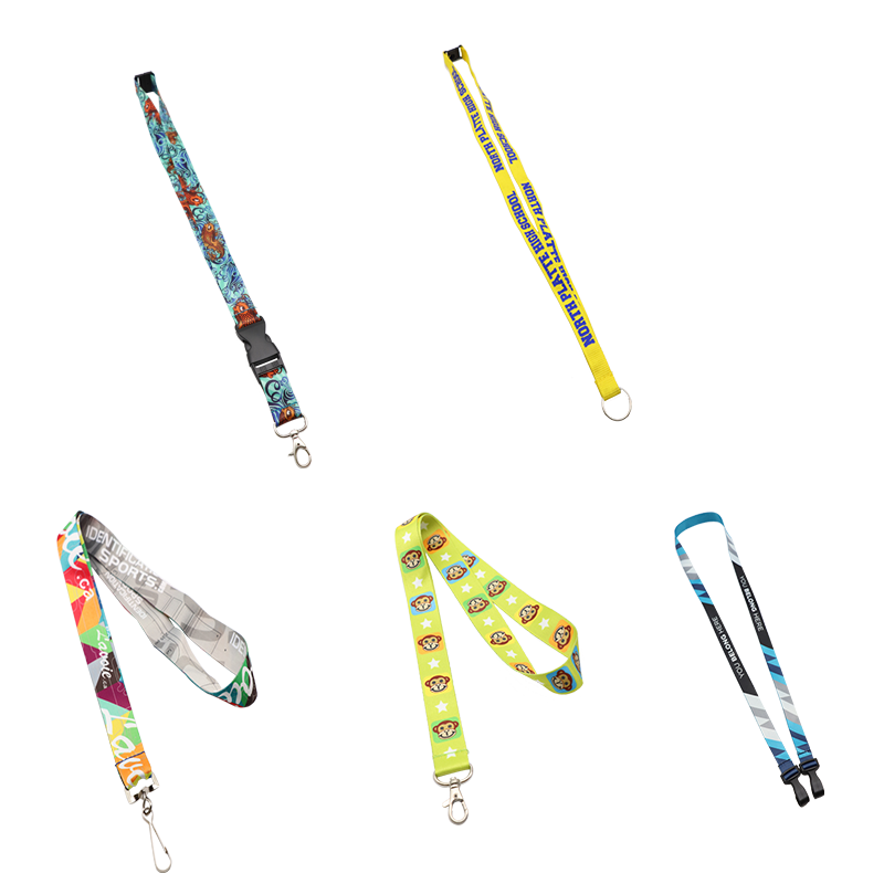 2017 Custom Printed Neck Lanyards with Detachable Buckle with Print Logo /Heat Transfer Logo