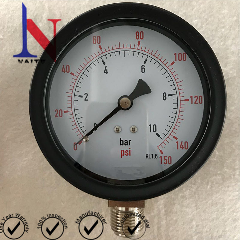 One Piece Socket Glycerin Filled Pressure Gauge