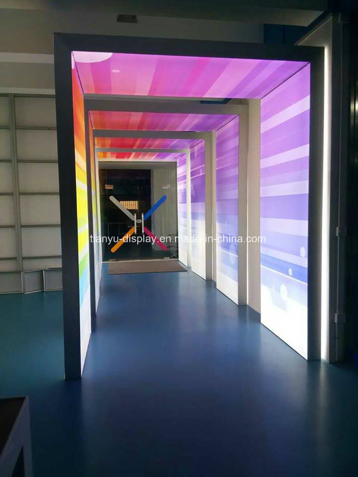 Rainbow ArchesÂ  Double Sided Advertising Aluminum Light LED Fabric Light Box