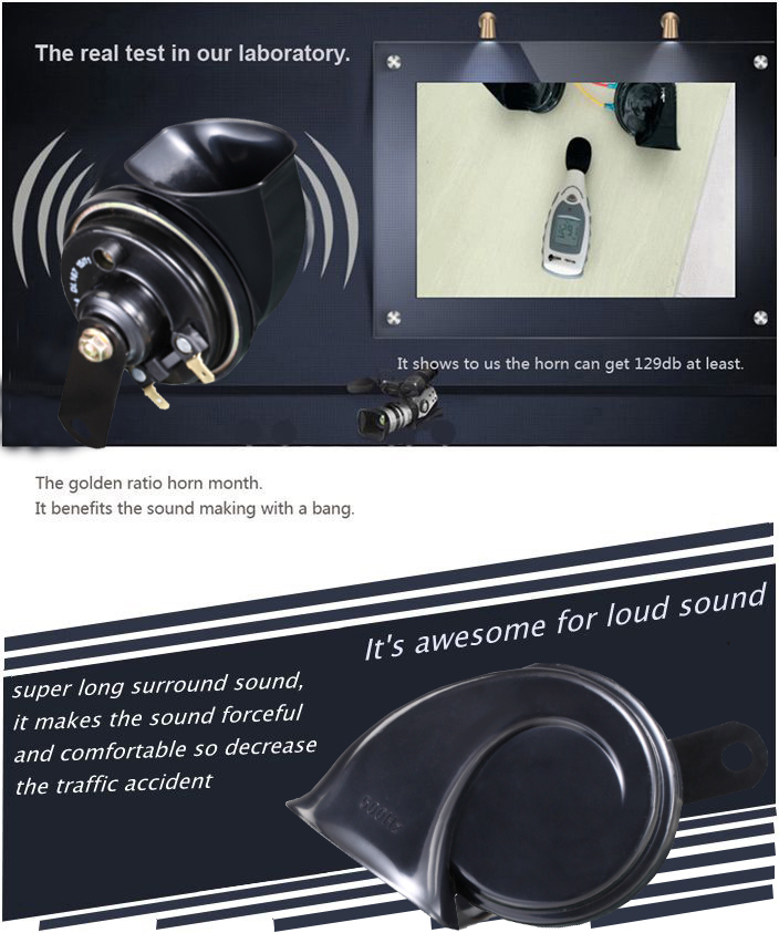 12V 24V Snail Car Horn, Music Horn, Auto Snail Speaker