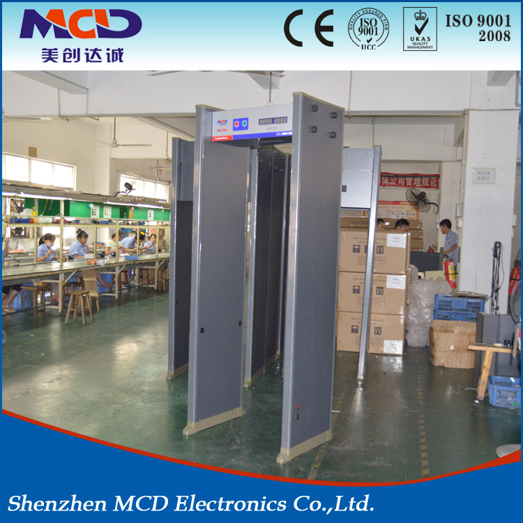 Economic Walkthrough Metal Detector Gate with 6 Zone, LED and Audio Alert (MCD-100)