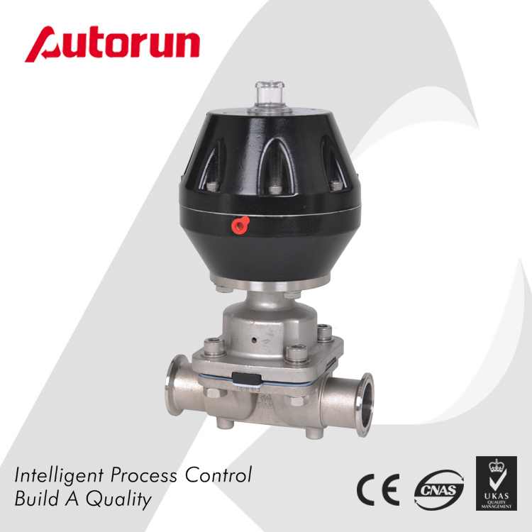 Pharmaceutical Stainless Steel 316L Sanitary Pneumatic Diaphragm Valve