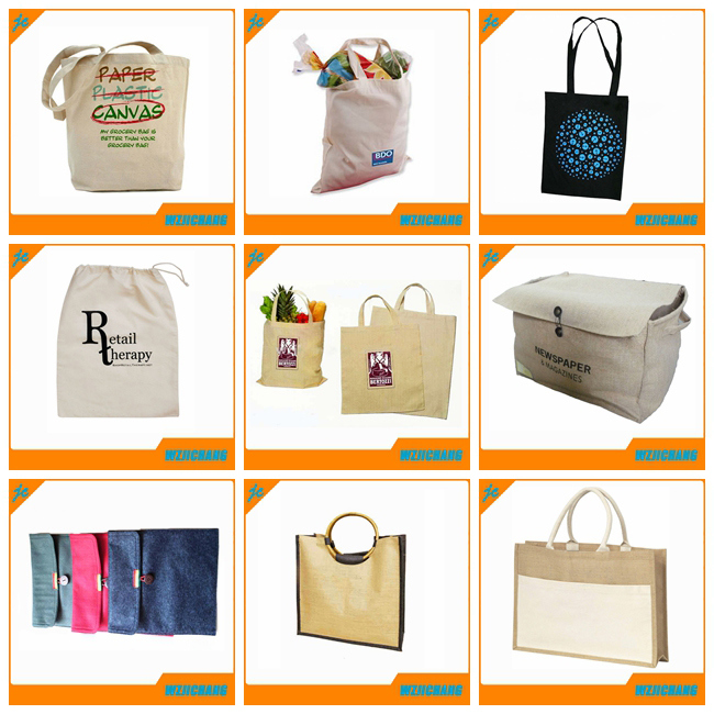 Eco-Friendly 10oz Cotton and Jute Combination Shopping Tote Bag