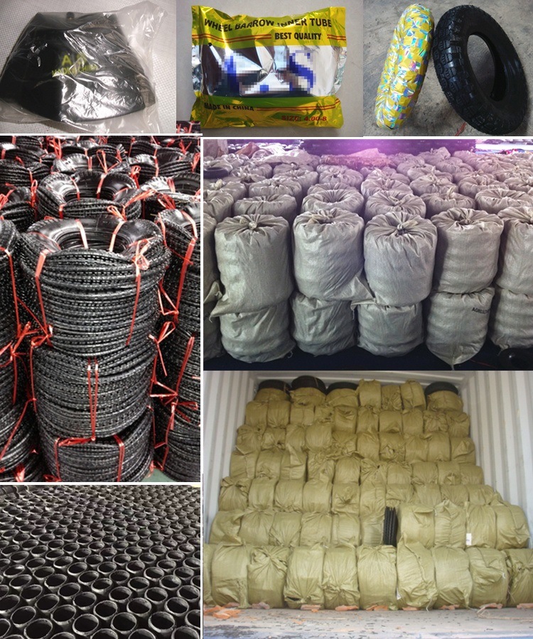 Wheelbarrow Rubber Tire and Inner Tube 3.50-8