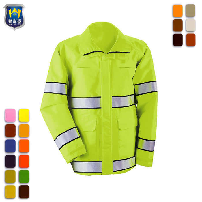 Reflective Safety Raincoat for Police Reflective Safety Jacket