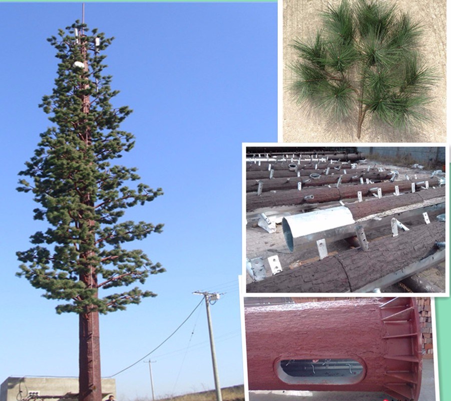 Monopine Pine Tree Antenna Camouflaged Monopole Steel Tower