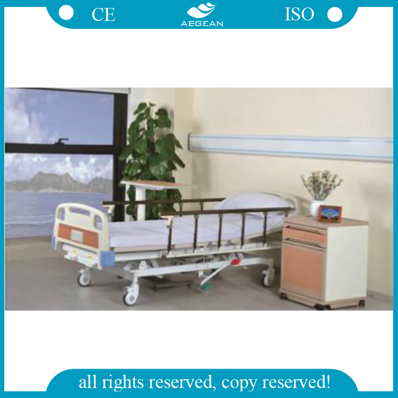 AG-Bmy001 Ce ISO Three Functions Medical Manual Adjustable Bed