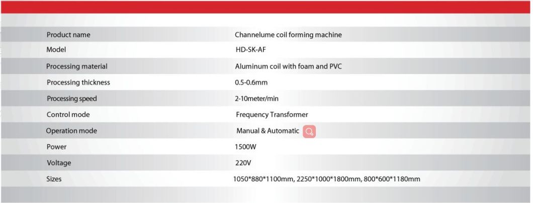 Channelume Coil Forming Machine