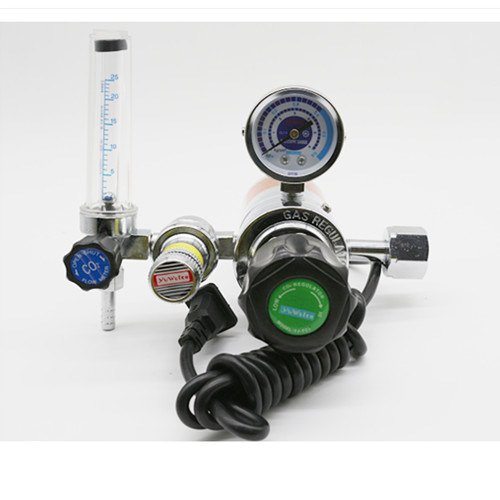 Good Selling Electric Heated CO2 Regulator with Flowmeter and Economizer