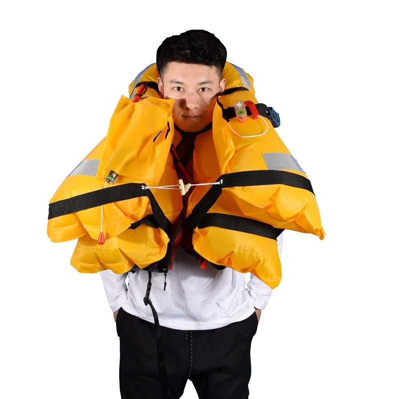 Swimming Life Vest Fishing Life Jacket 5 Sec Automatic Inflatable Top Rescue Vest 200kg Buoyancy Kayak Women/Man Life Jacket