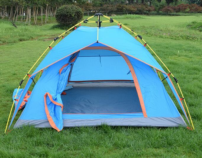 Hydraulic Automatic Outdoor Camping 3-4 People Double Folding Tent