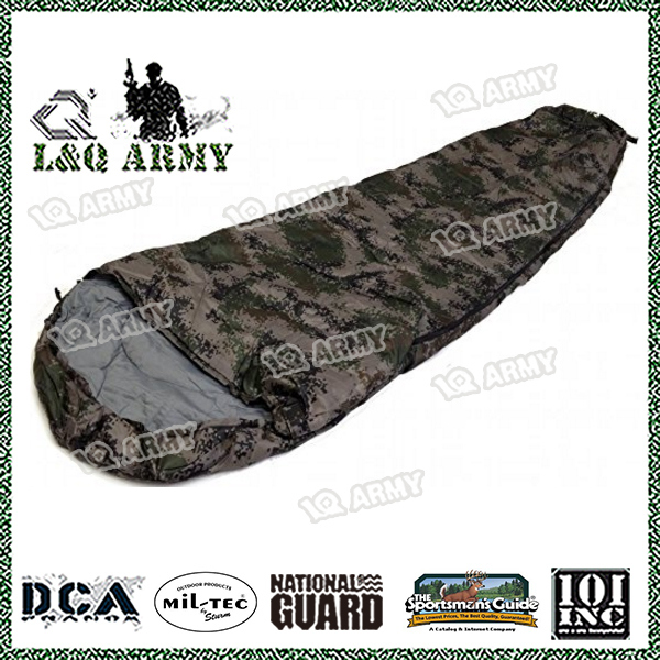 Sleeping Bag Type 8' Foot Camouflage Army Degrees Carry Bag New