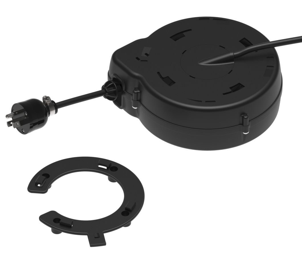 Wholesale Durable Security Power Retractable Cable Reel for Microphone