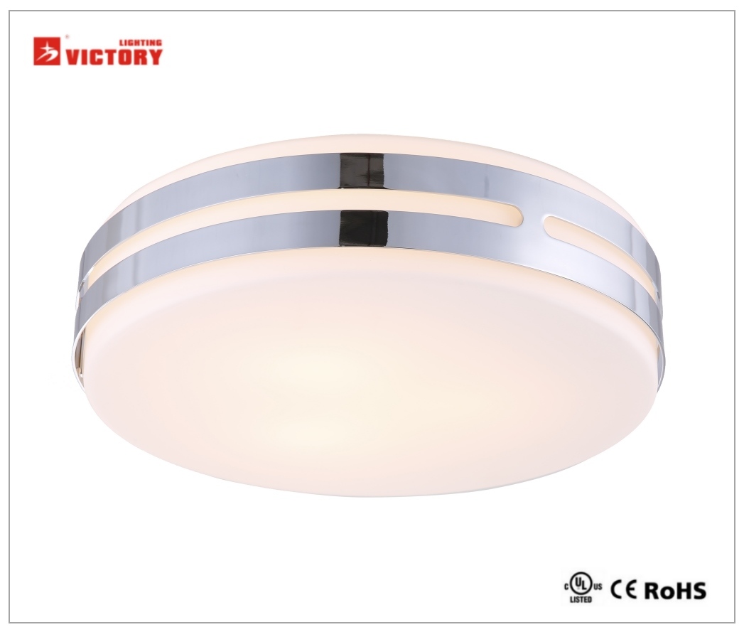 Modern Simple Round Glass LED Ceiling Light for Indoor Living