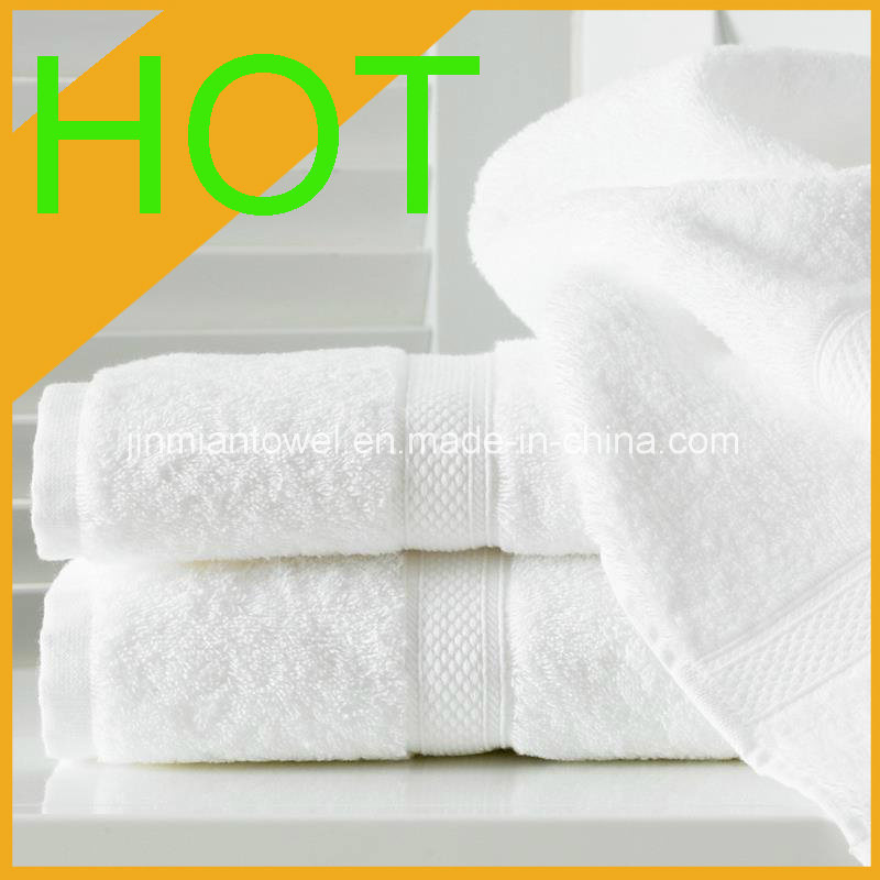 100% Cotton White Hotel Textile Bath Towel Hotel Towel