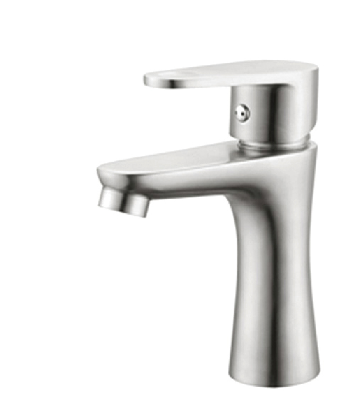 Stainless Steel Single Handle Basin Faucet Washbasin Mixer