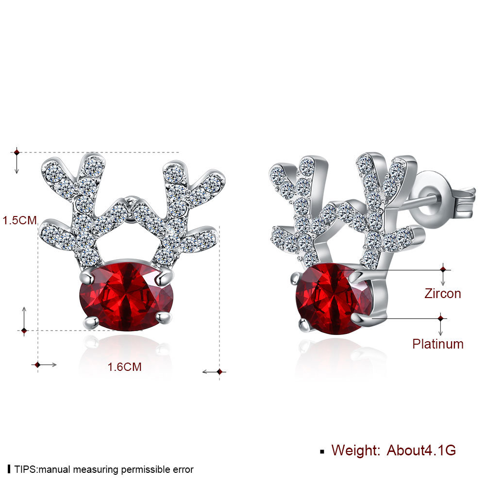 Christmas Gift Jewelry Women Fashion Earrings Stud