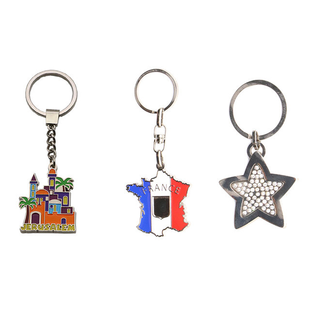 Wholesale Small House Shaped Rotatable Key Chain /Rotatable Keychain