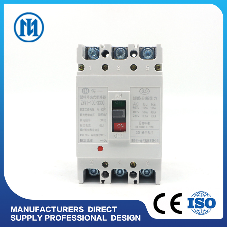 Cm1 630A 3p 4p Breaker MCCB Rated Current 6A 3p 690V ICU25ka Molded Case Circuit Breaker