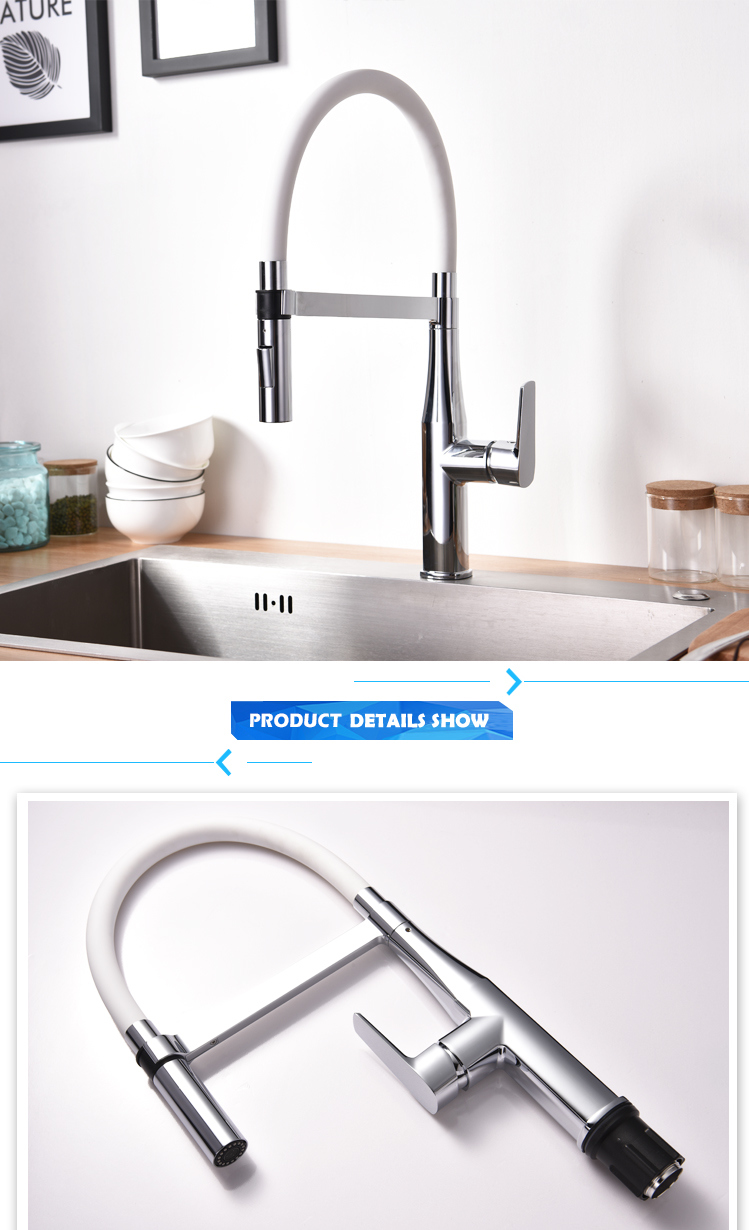 Wide Group, Flexible Pull Down Brass Kitchen Faucet with Magnet Inside and 200 Person R&D Team Factory Reddot Award Winner