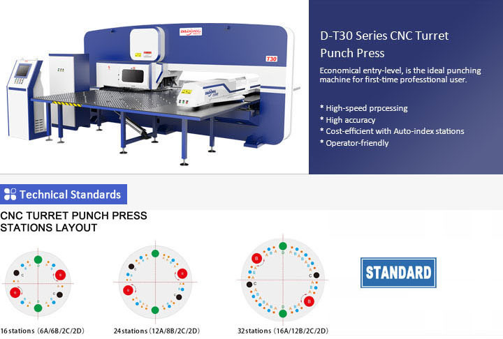 CNC Turret Punching Press Machine for Shaving, Trimming, Lancing, Perforating