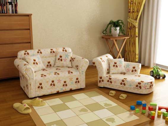 Modern Luxury House Furniture Recliner Children Leather Sofa (SXBB-60-02)