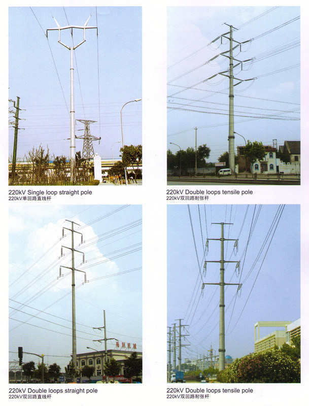220kv Electric Power Pole