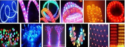 Holiday Decoration 3 Wire Color Changing LED Rope Light