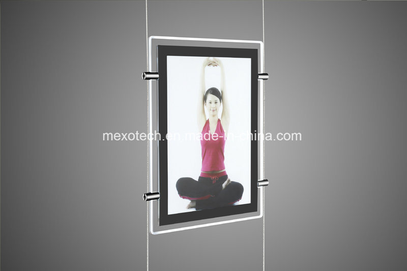 Double Sided Magnetic Advertising LED Light Box with Customized Silkscreen Colors