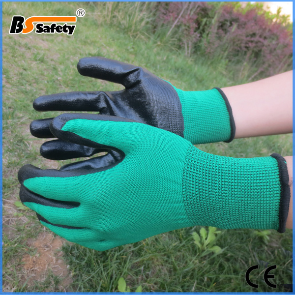 35-40grams Smooth Nitrile Coated Work Safety Gloves