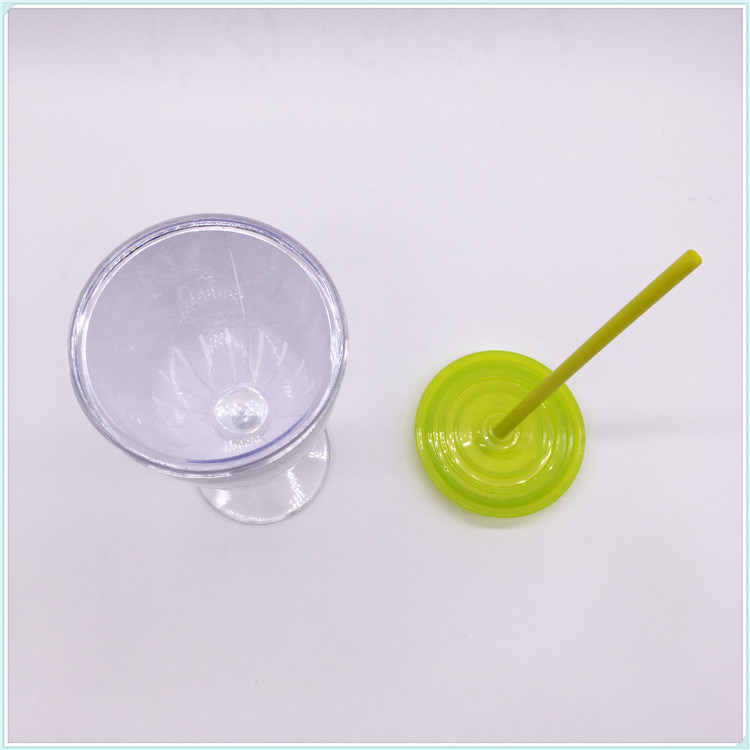 Plastic Thermal Coffee Mugs with Straw (SH-PM36)