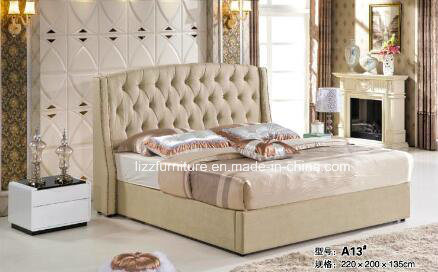 Contemporary Bedroom Furniture Soft Fabric Queen Bed