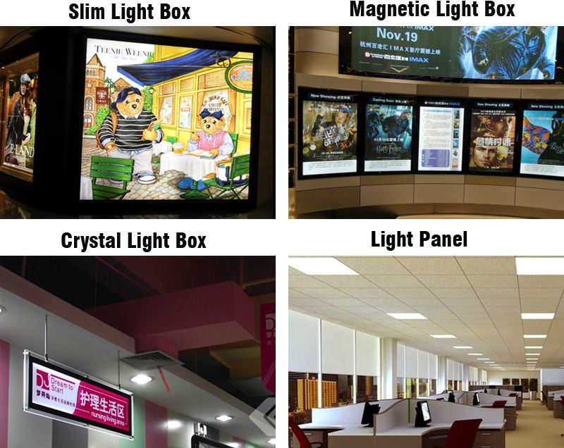 Ultra-Thin Crystal Acrylic Light Box Poster Frame Crystal Picture Frame