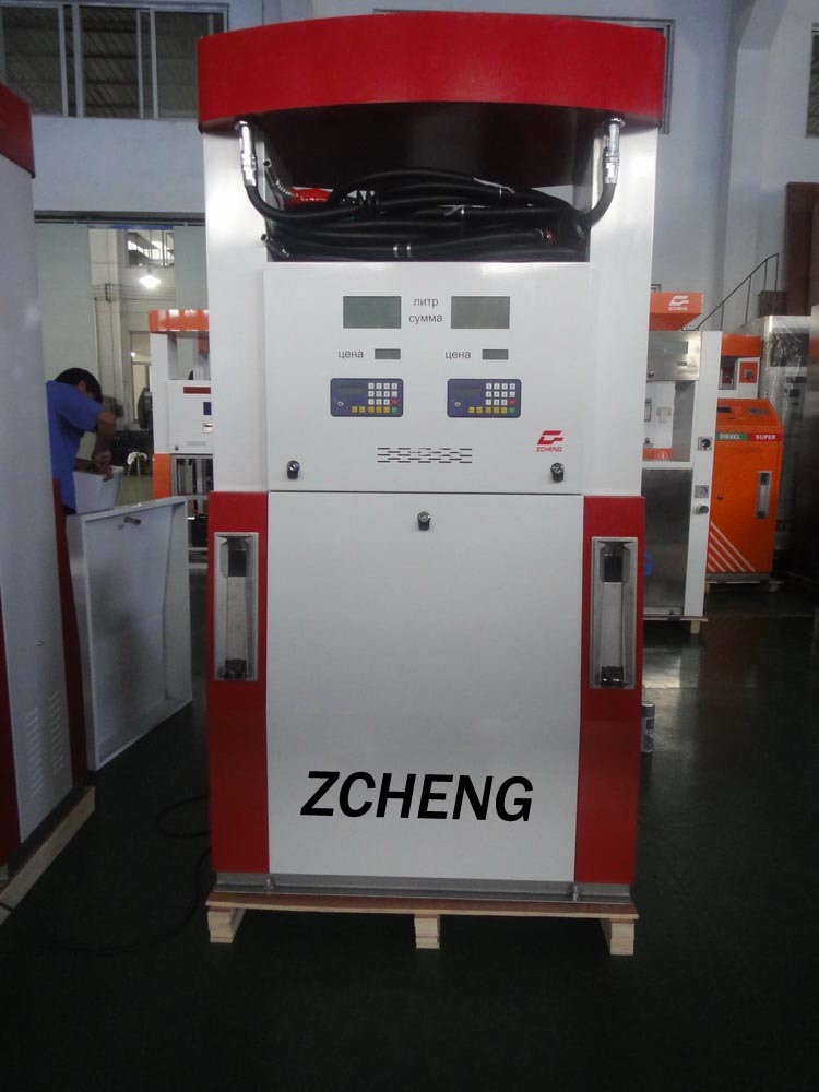 Zcheng Red Color Benett Fuel Dispenser Double Pump