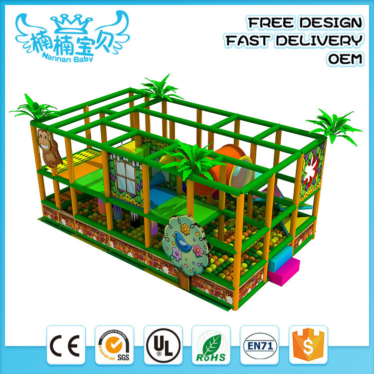 Kids Soft Plastic Wooden Indoor Playground Playhouse