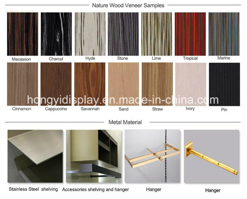 Wooden Wall Panel for Luggage Store Fixture