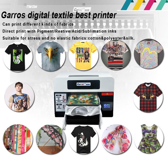Garros Flatbed Digital Direct DTG A3 T-Shirt Printer