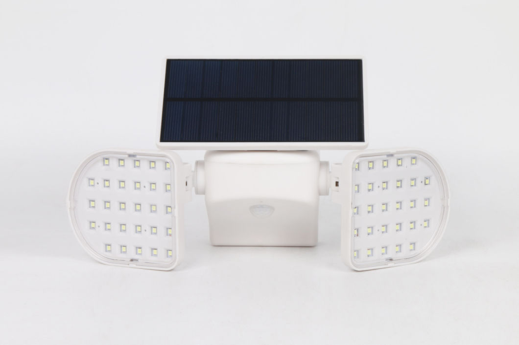 Waterproof Outdoor LED Sensor Garden Solar Dual Head Spotlight