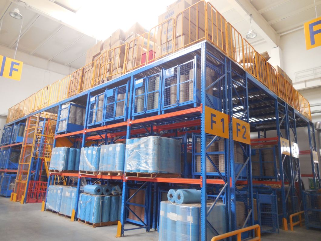 Warehouse Storage Multi-Level Mezzanine Floor Steel Platform