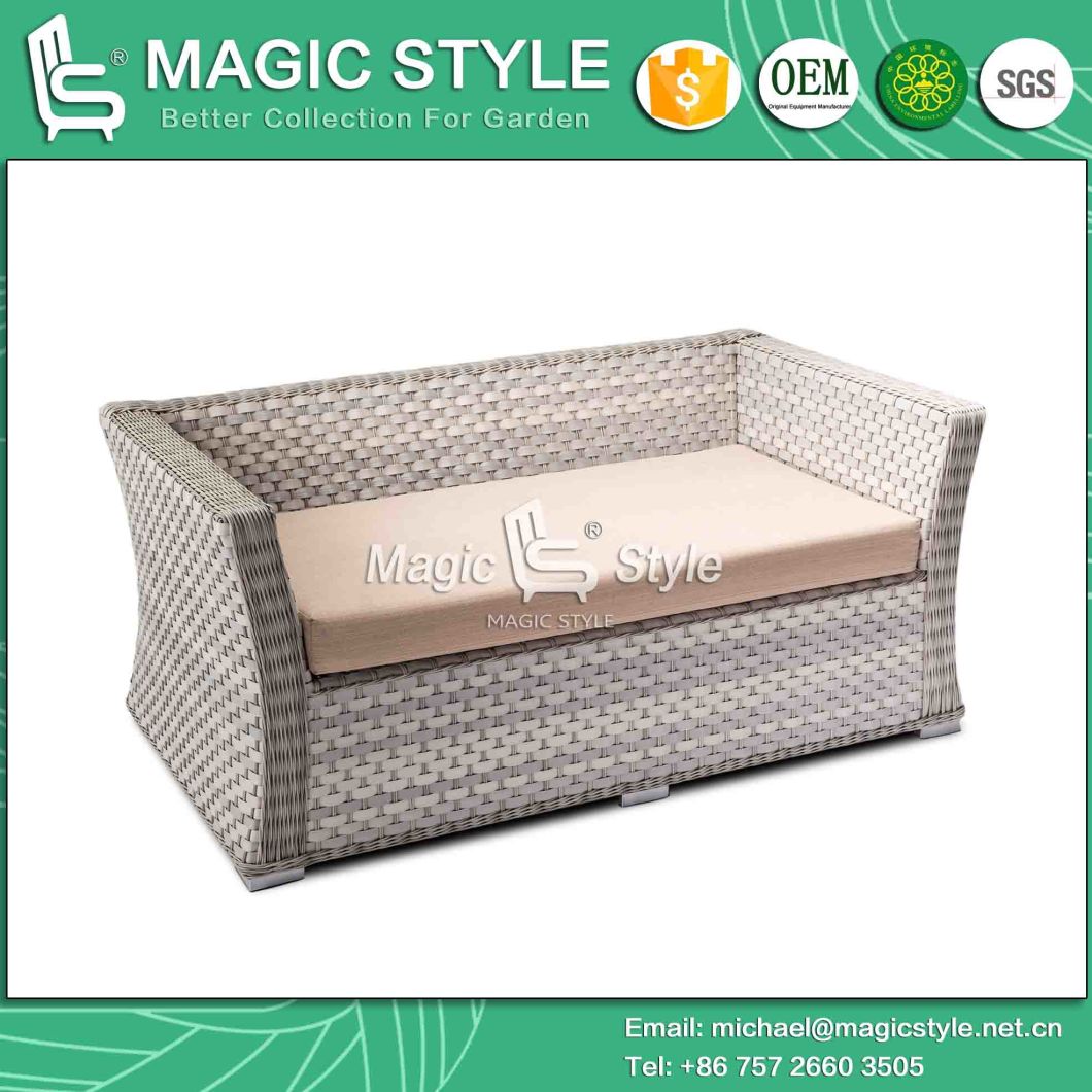 New Design Wicker Sofa Set Rattan Sofa with Cushion (Magic Style)